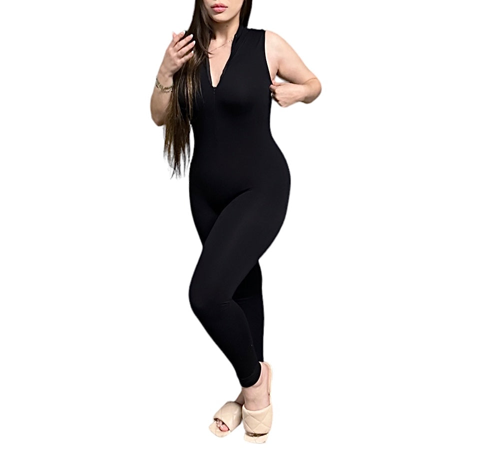 Black Seamless Bodysuit